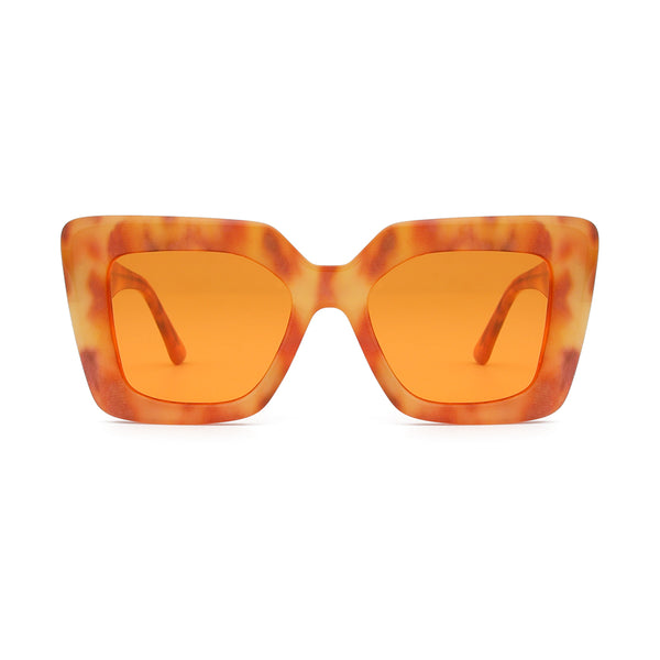 MONIQUE | Amber Tortoise | Orange Lens