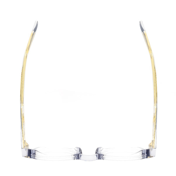 KENNIE | Transparent Grey | Gold Accent | Blue Light