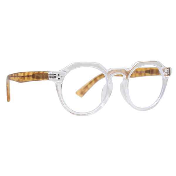 PARKER | Clear | Light Tortoise Temples | Blue Light