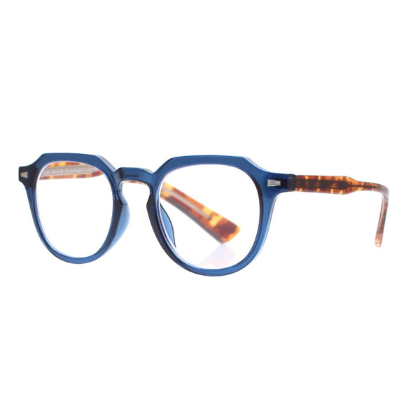 BENN | Matte Navy Blue | Matte Tortoise | Blue Light