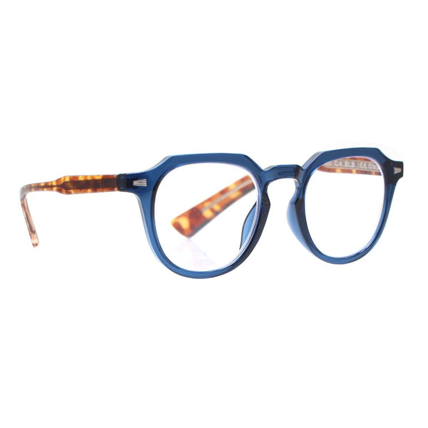 BENN | Matte Navy Blue | Matte Tortoise | Blue Light