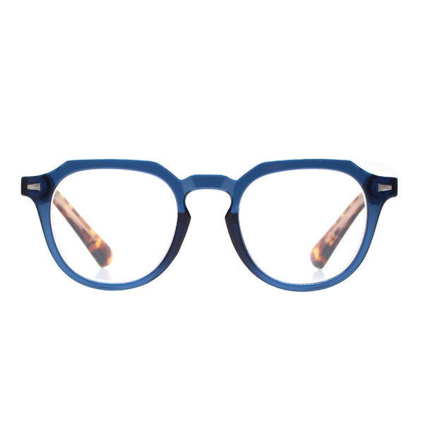 BENN | Matte Navy Blue | Matte Tortoise | Blue Light