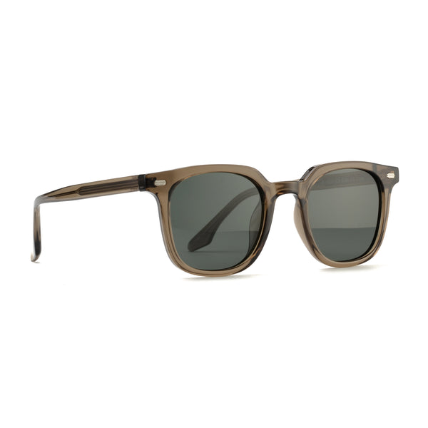 LUCIEN | Transparent Olive Green | Smoky Lens