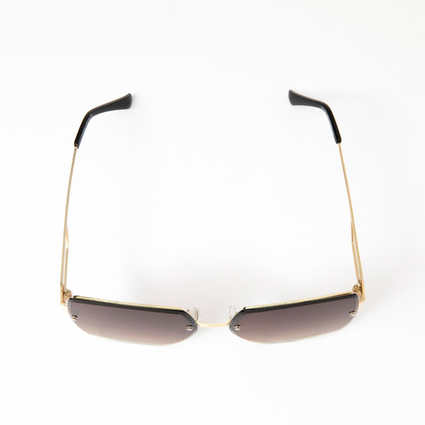 CLAUDE | Gold | Gradient Brown Lens