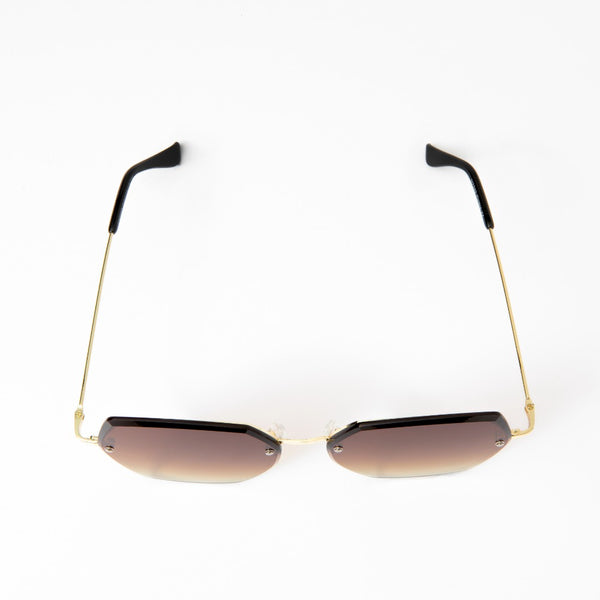 CICELY | Gold | Gradient Brown Lens