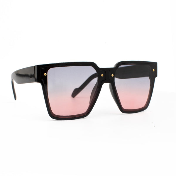 NAOMI | Black | Smoky Pink Lens