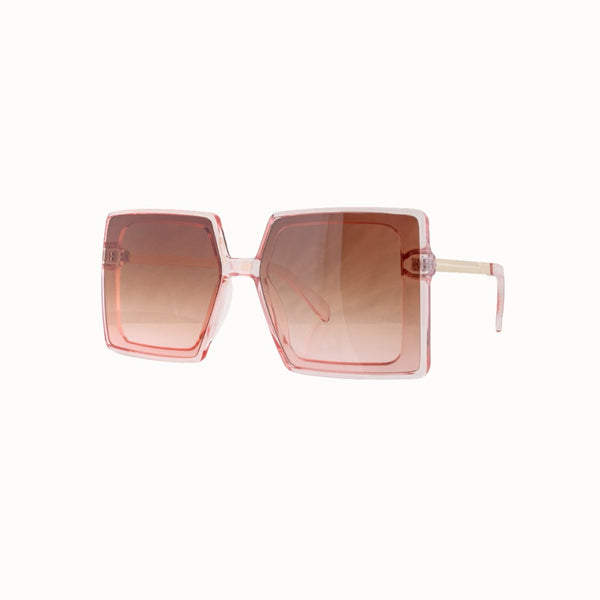 LEXI | Transparent Pink | Gradient Brown
