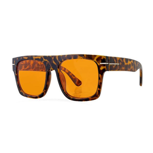 BIZZY | Tortoise | Orange Lens