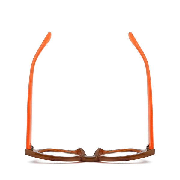 MAJE | Striped Brown | Orange | Blue Light