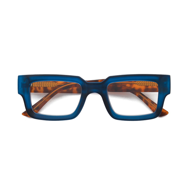 JONAH | Transparent Matte Navy Blue | Matte Tortoise | Blue Light