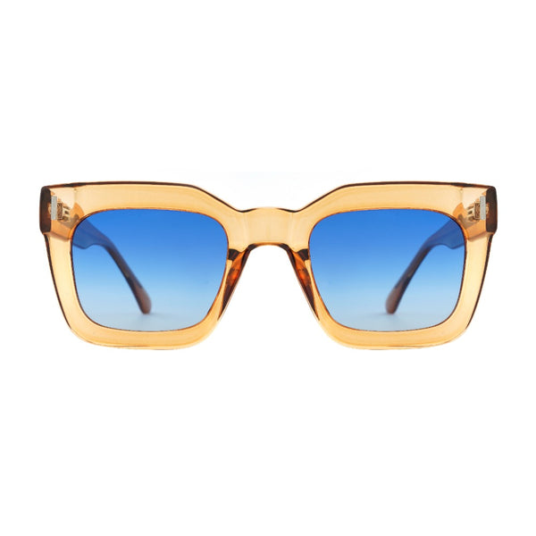 RYE | Transparent Tan |  Blue Lens