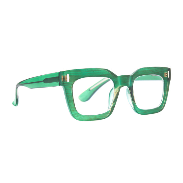 RAZ | Green and Brown Stripes | Blue Light