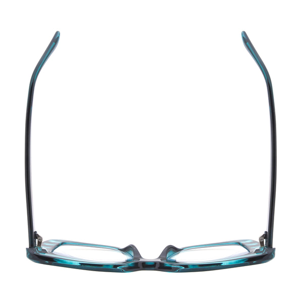 AVIV | Dark Teal and Black Stripes | Blue Light