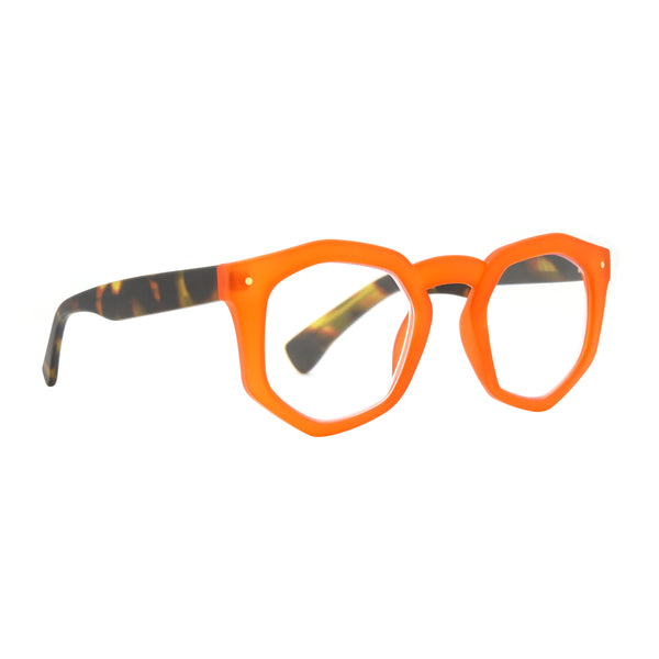 BLAIR | Matte Orange | Tortoise | Blue Light