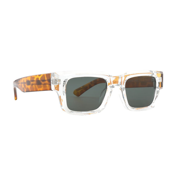 CADE | Clear |Tortoise Temples |  Smokey Lens