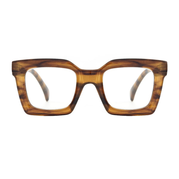 FIONA | Striped Brown | Blue Light