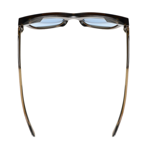 KELSEY | Transparent Dark Brown | Blue Lens