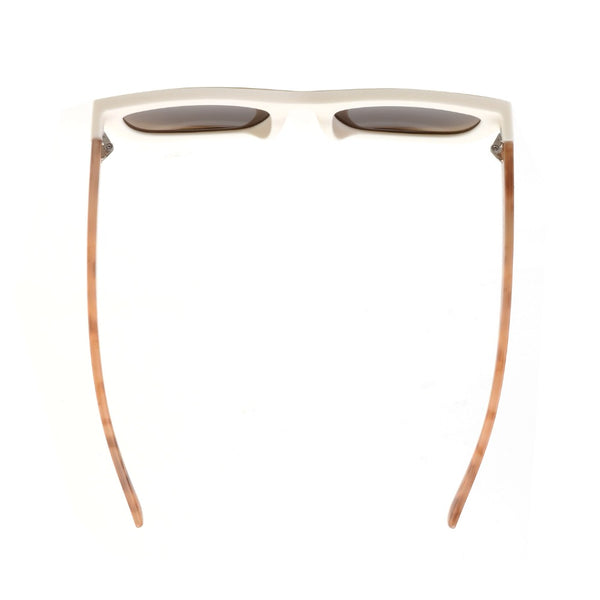 ROXY | Matte White | Brown Lens