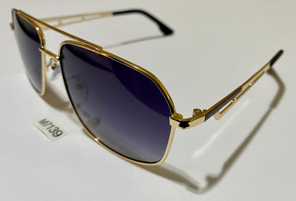 BOBBIE | GOLD METAL | BLACK LENS
