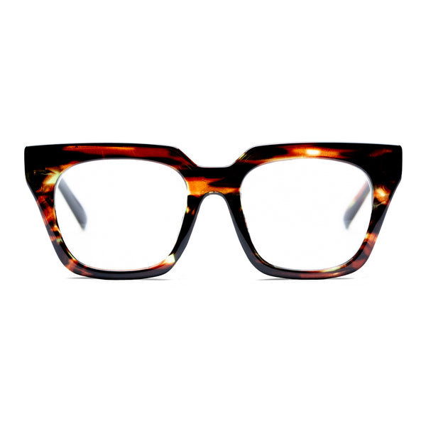 MADISON | Brown | Green Streaks | Gold Rim