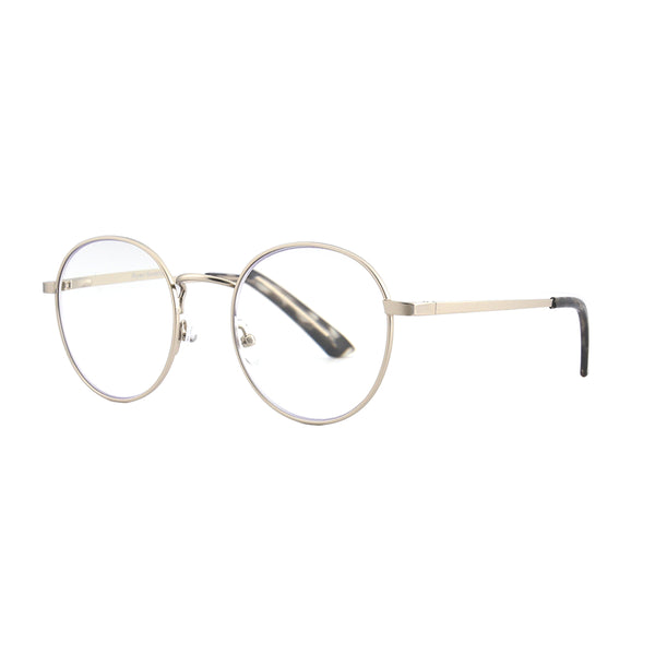 PRIYA | Silver Frame | Black Tortoise Tips | Blue Light