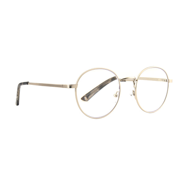 PRIYA | Silver Frame | Black Tortoise Tips | Blue Light