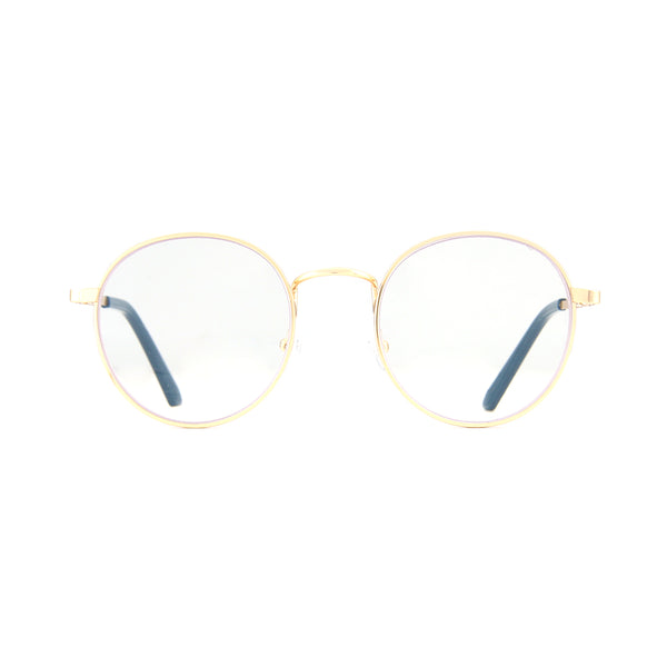 PRIYA | Gold Frame | Navy Blue Tips | Blue Light