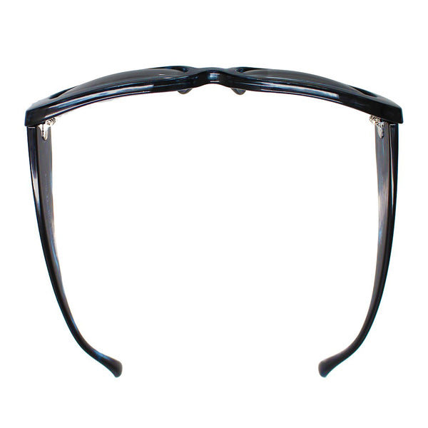 TESSA | Blue & Black Streaks | Smokey Polarized Lens