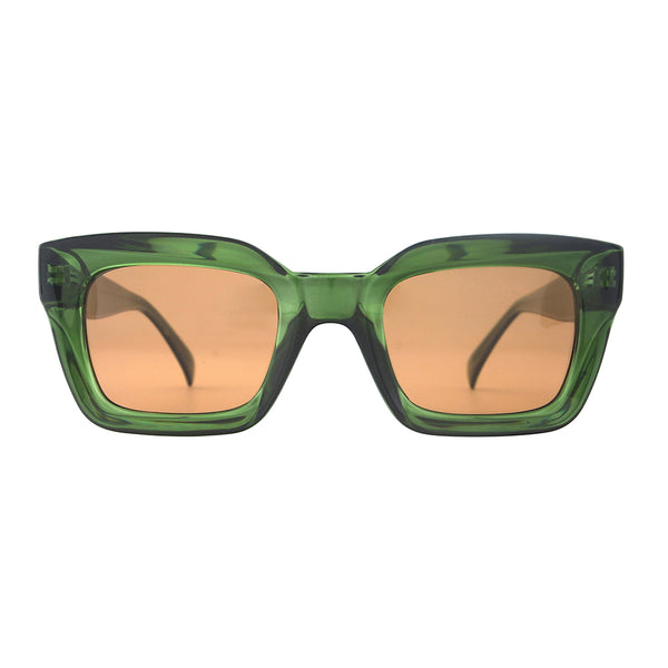 DYLAN | Transparent Green | Brown Polarized Lens