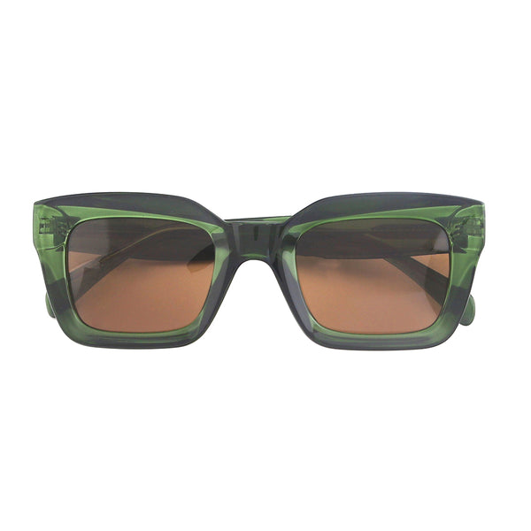 DYLAN | Transparent Green | Brown Polarized Lens