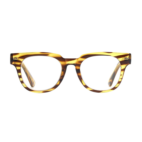 LEO | Yellow | Black Stripes | Blue Light