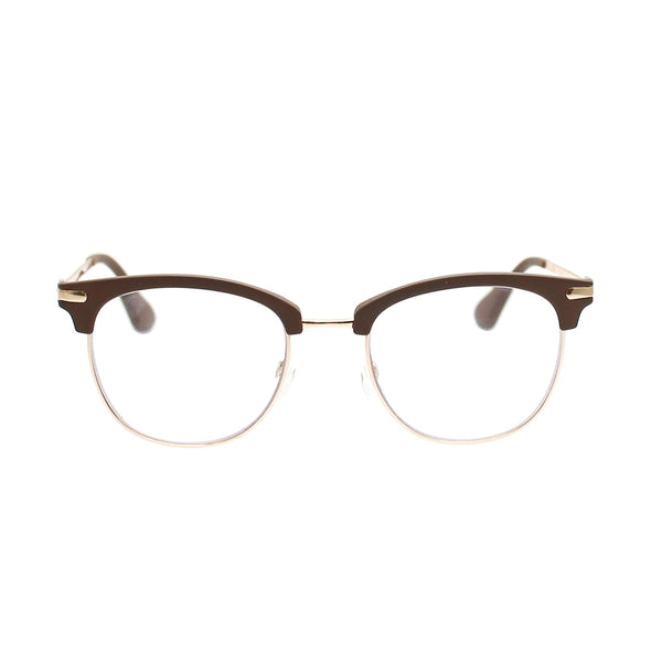 SKY | Matte Brown | Gold Metal | Blue Light