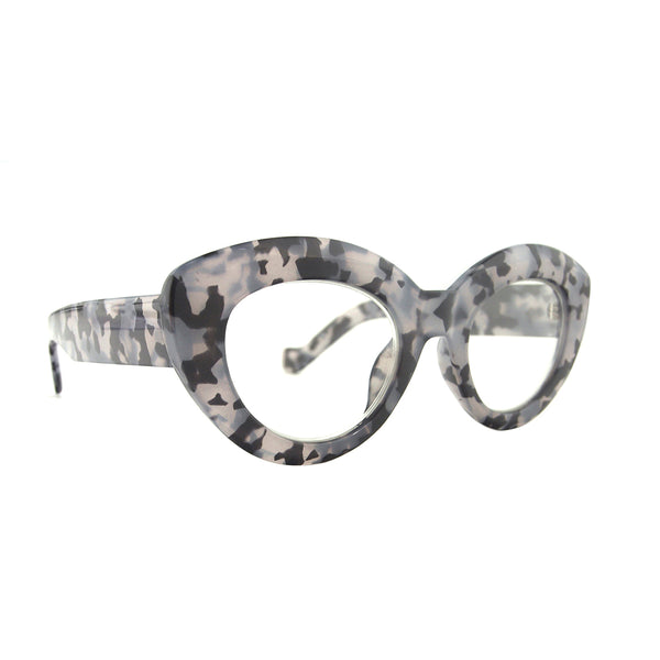 ADELINE | Light Grey Tortoise | Blue Light