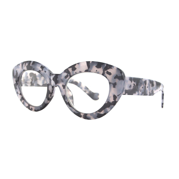 ADELINE | Light Grey Tortoise | Blue Light