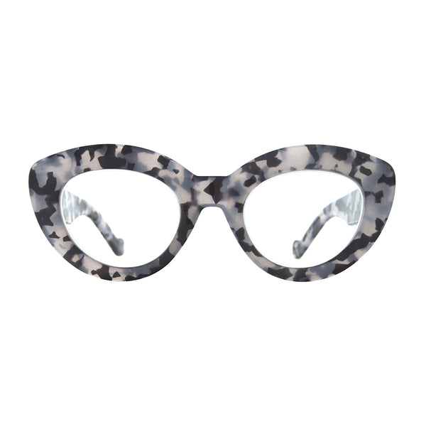 ADELINE | Light Grey Tortoise | Blue Light