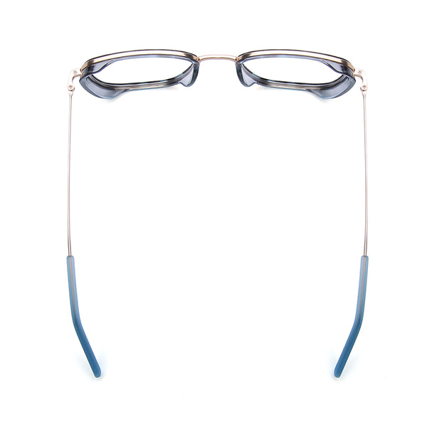 ART | Light Blue Tortoise | Gold Metal Frame