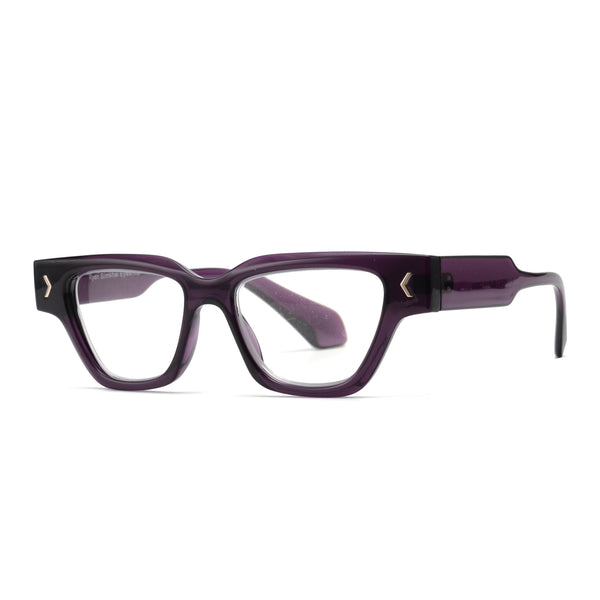 MEGAN | Transparent Purple | Blue Light