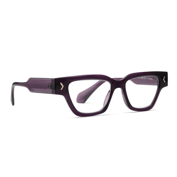 MEGAN | Transparent Purple | Blue Light