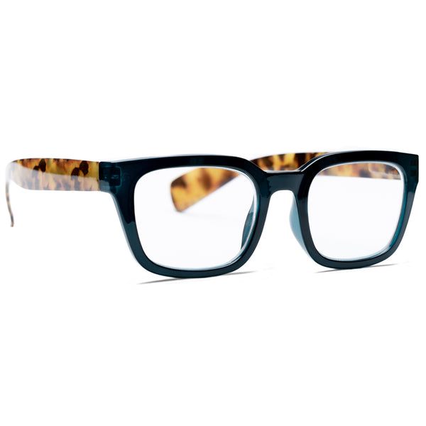 HARRISON | Dark Forest Green | Tortoise | Blue Light