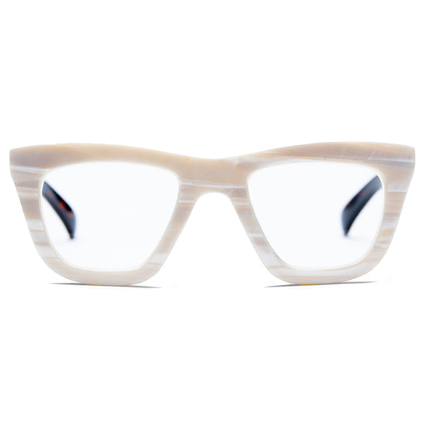 TRISSI | Ivory Pearl | Tortoise | Blue Light