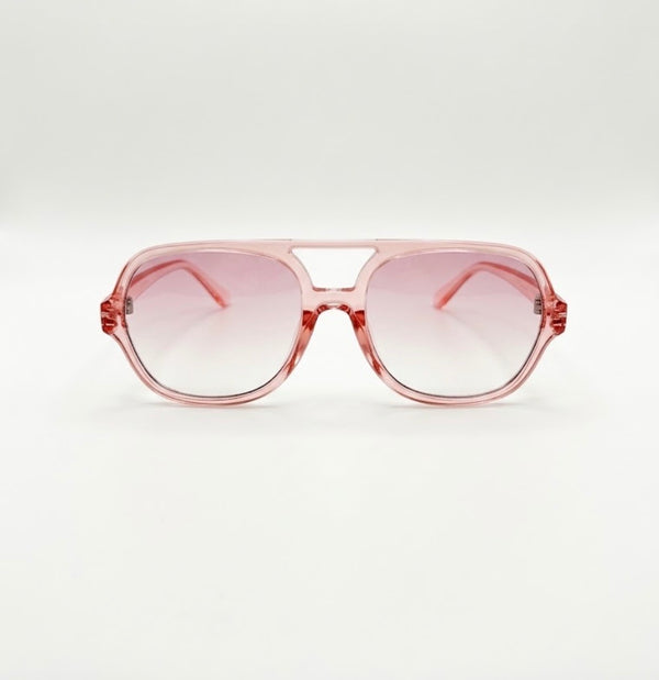 ARANA | Transparent Pink | Gradient Light Pink Lens