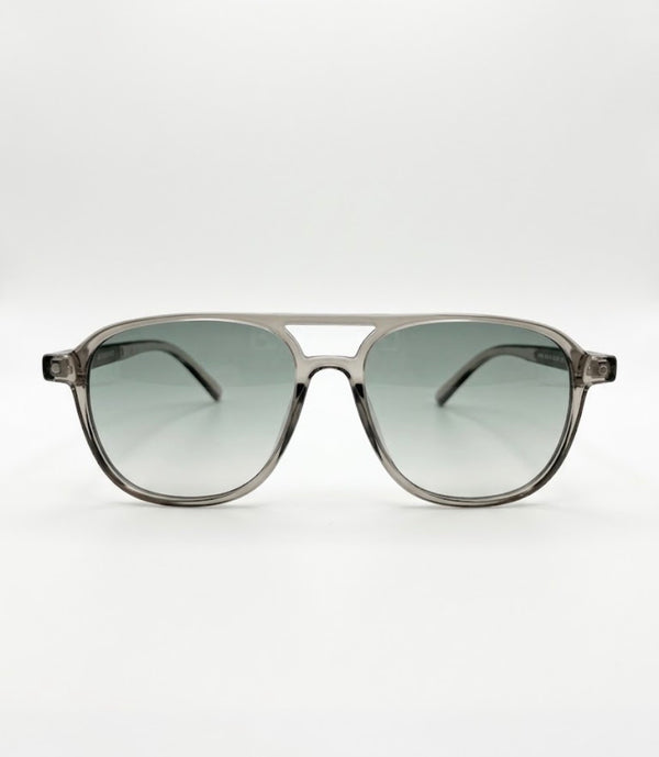 ZOIE | Transparent Grey | Gradient Light Grey Lens