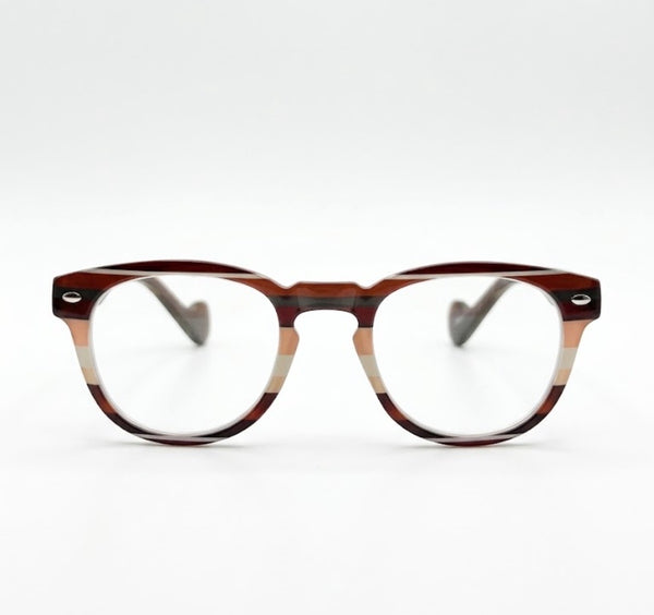 ASA | Striped Brown | Matte Brown Temples