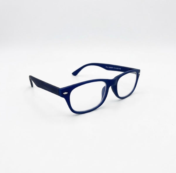 WES | Matte Blue | Striped Blue Temples
