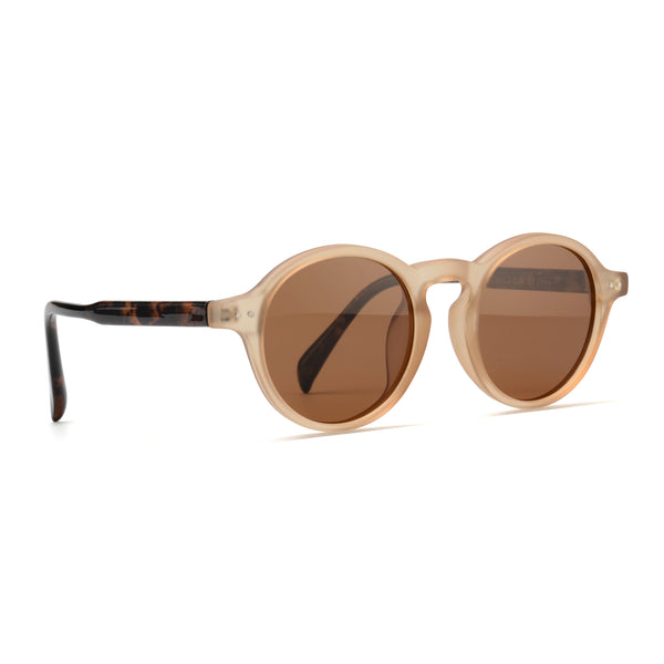 KYLE | Transparent Matte Nude-Tortoise | Brown Lens
