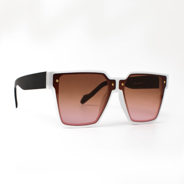 NAOMI | White | Black | Brown Lens