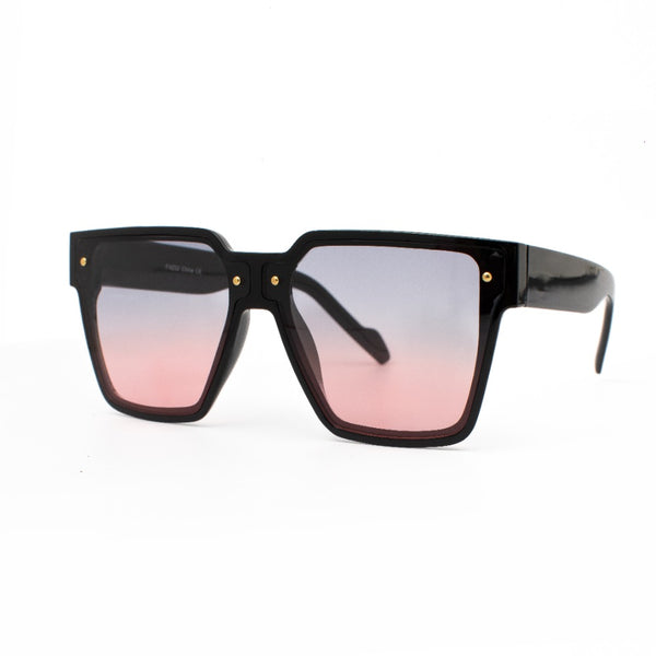 NAOMI | Black | Smoky Pink Lens