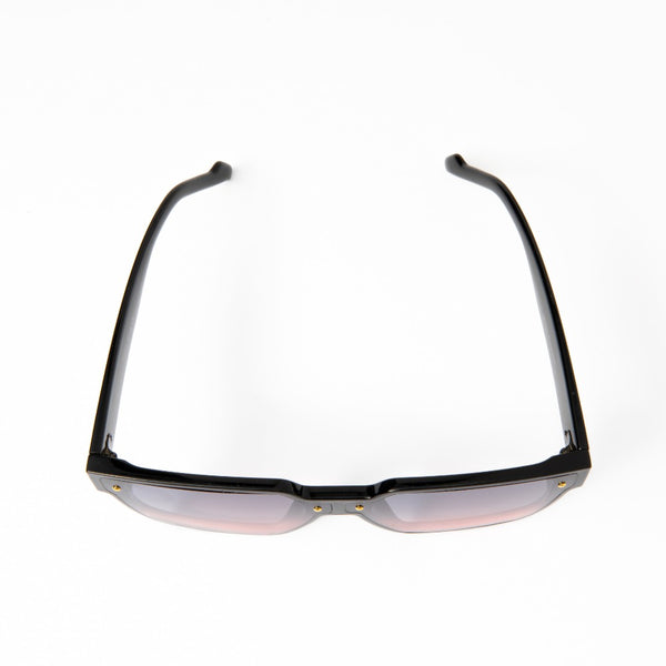 NAOMI | Black | Smoky Pink Lens