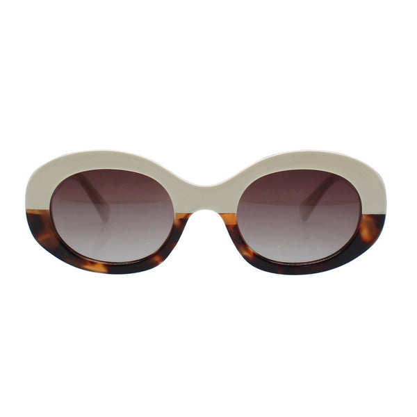 VICKY | Ivory | Dark Tortoise |  Smokey Lens