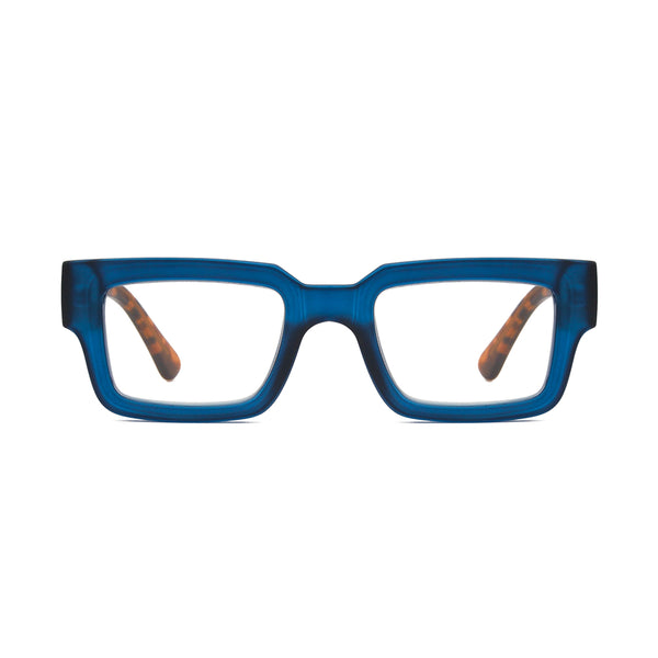 JONAH | Transparent Matte Navy Blue | Matte Tortoise | Blue Light